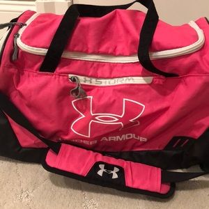 Under Armour Pink Gym Duffel Bag
